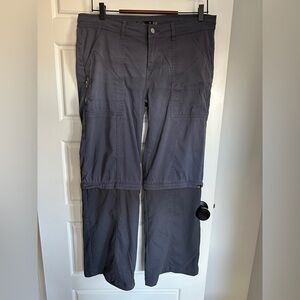 Prana Women's Charcoal Half Zip Track Pants